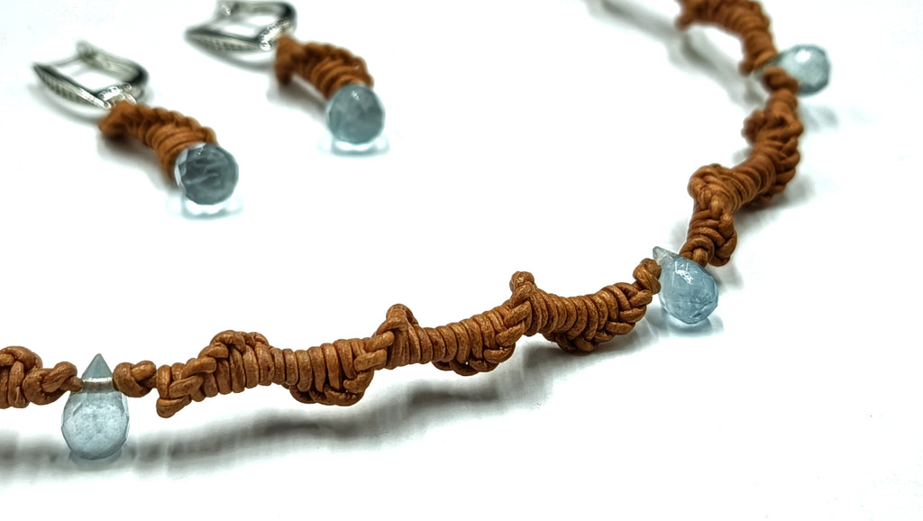 Collar Lilith Aguamarina